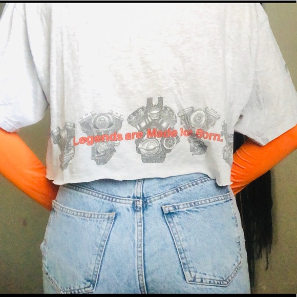 ❌sold❌Harley Davidson cropped tee - Picture 5 of 6